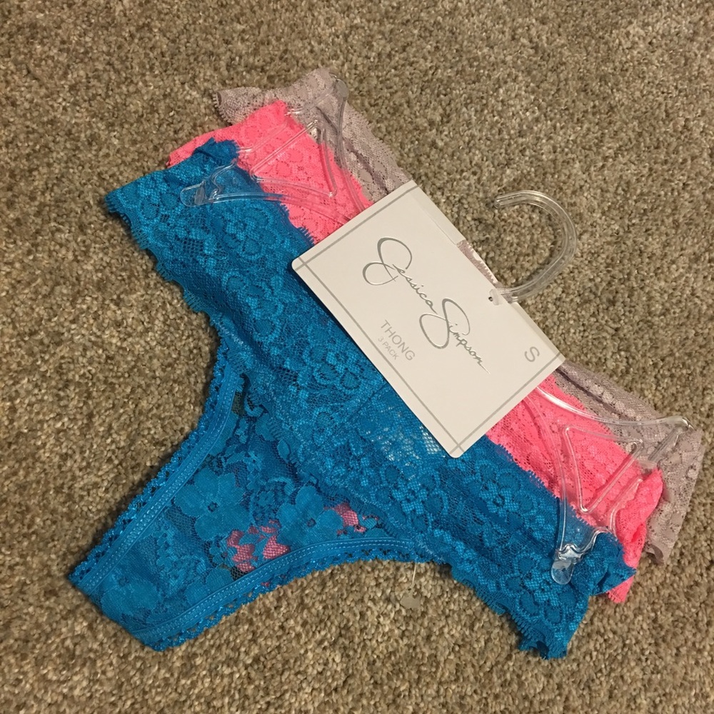 NWT Jessica Simpson Thong Underwear - 3 pack